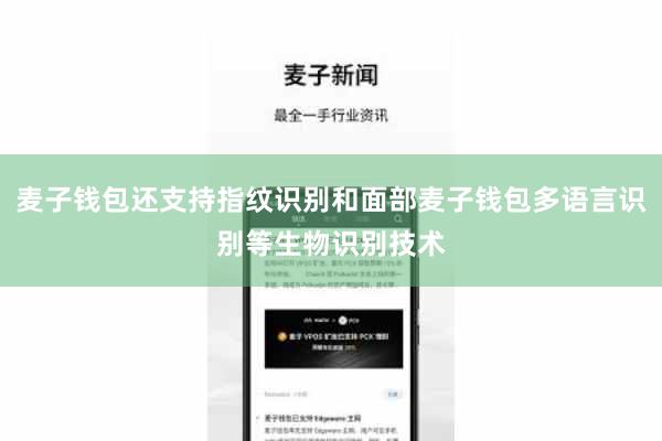 麦子钱包还支持指纹识别和面部麦子钱包多语言识别等生物识别技术