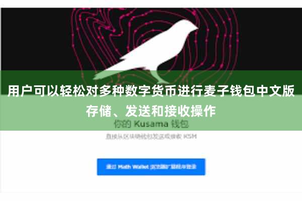用户可以轻松对多种数字货币进行麦子钱包中文版存储、发送和接收操作