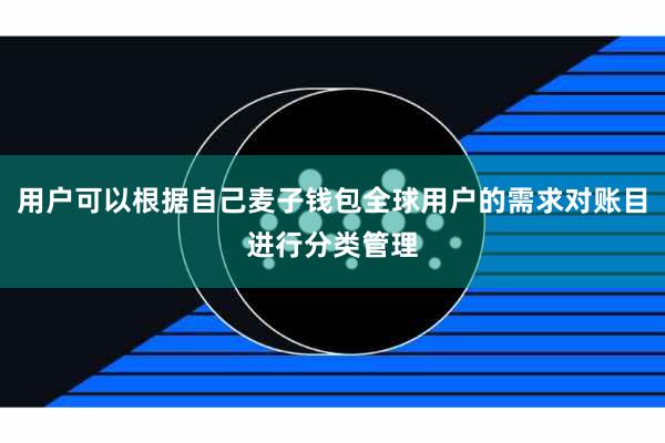 用户可以根据自己麦子钱包全球用户的需求对账目进行分类管理